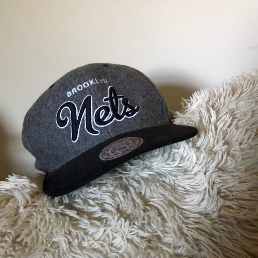 Mitchell & Ness Brooklyn Nets Cap. Adjustable fit.